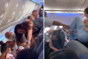 “아이 자리 양보 안 해?”…브라질 비행기 집단 난투극