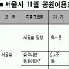 11월 공원 프로그램 풍성