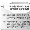 [검찰 ‘PD수첩’ 기소] 작가 e메일 일부공개 논란