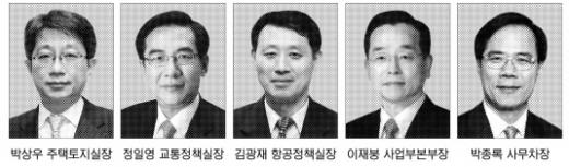 국토부 실장급 5명 인사