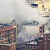 뉴욕 맨해튼 아파트 폭발 후 붕괴