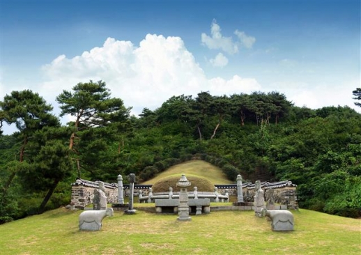 경기 용인시 모현읍에 있는 포은 정몽주 묘소.