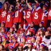 [서울포토] 러시아 출신 올림픽 선수 응원하는 러시아 응원단