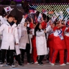 평창 폐회식 남북선수들 함께 행진…태극기·인공기·한반도기 모두 입장