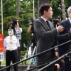 [서울포토] 검찰 소환된 조양호 회장과 피켓시위하는 박창진 전 사무장