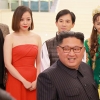 김정은 중국 예술단 공연 관람하며 북·중우의 과시
