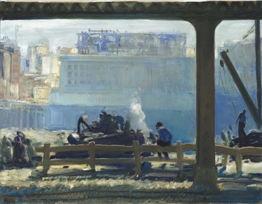 조지 벨로스, ‘푸른 아침’, 1909년 (86.3×111.7㎝, 내셔널 갤러리 오브 아트, 미국 워싱턴DC)