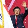 [포토] ‘자유한국당 전당대회’ 새 당대표로 선출된 황교안