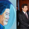 ‘전업 화가’ 부시가 그린 노무현 전 대통령 초상화