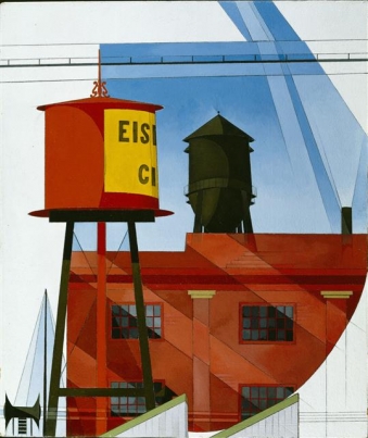 찰스 데무스, ‘추상적 건물, 랭커스터’, 1931년 (70.8×60㎝, 디트로이트미술관, 미국 미시간주 디트로이트)