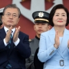 [포토] ‘국군의 날’ 행사 참석한 문 대통령 내외