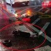 도로에서 신호위반 오토바이와 충돌…킥보드 운전자 숨져