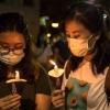 [화보]중국도, 코로나도 못 막았다…홍콩 톈안먼 31주년 촛불 추모