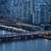 [포토] ‘꽉 막힌 퇴근길’ 강변북로·올림픽대로 통제