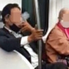 [포토] 지하철서 담배 피우며 맥주 마시는 ‘턱스크’ 중년남성
