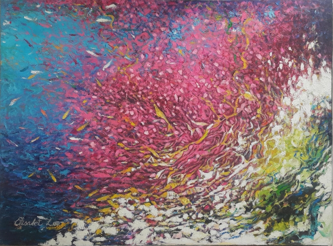 이수진, 산호초(그레이트 배리어 리프), 130.3×97, oil on canvas, 2019