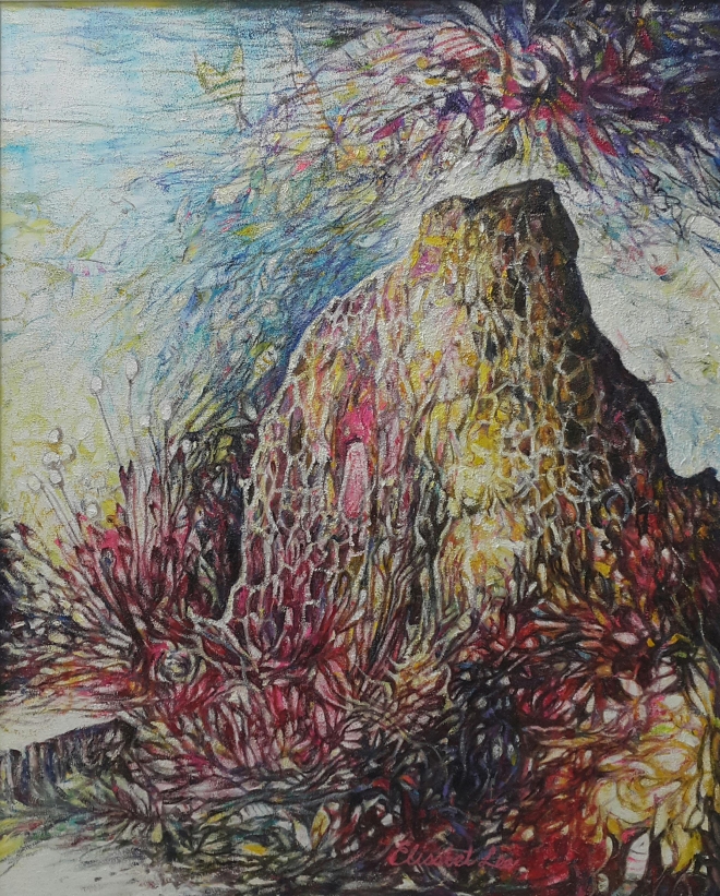 이수진, 산호초(투바타하 리프 항아리해면) 100×80.3, oil on canvas, 2018
