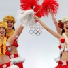 [서울포토] 도쿄올림픽 성화봉송 축하 ‘훌라 댄스’