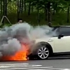 “차에서 연기나요!” 달리던 BMW 미니쿠퍼서 불…BMW 또 화재
