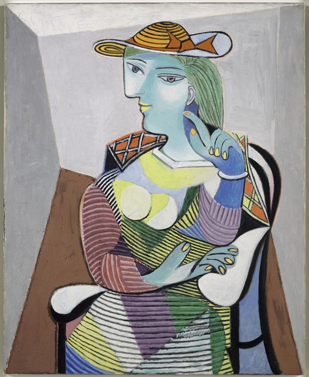 파블로 피카소, 마리 테레즈의 초상, 1937, 캔버스에 유화ⓒ 2021 - Succession Pablo Picasso - SACK (Korea)