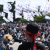 [서울포토]택배노동자 과로사 대책 마련·사회적 합의 의행 촉구 집회