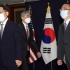 [서울포토] 한·미·일 대표, 북핵수석 협의 참석
