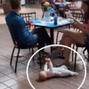 “갓난아기, 쇼핑몰 바닥에서 뒹굴뒹굴”…티타임 즐기는 부부
