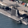 [포토] 영국 항모 소속 핵 추진 잠수함 부산 입항