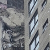 광주 고층 아파트 공사중 외벽붕괴...1명 중상,차량 파손