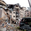 [서울포토] 민간인 피해 급증… 폐허로 변한 우크라이나 아파트 단지