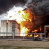 러 “우크라 헬기가 공격”…러시아 석유저장소 화재