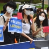 [서울포토] 연세대 학생들의 ‘청소노동자 지지’