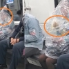 [나우뉴스] 코로나19 피하려…비닐봉투에 숨어 바나나 까먹은 中 지하철 승객