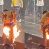 YG 아이돌 화상 사고…콘서트 중 몸에 불 붙어