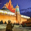 드론 피격 ‘조작’이란 우크라 “불타는 크렘린 기념우표 발행”