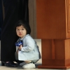 두 살 아들과 기자회견한 용혜인 “노키즈존 없애자”