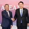리창 만난 尹 “국제질서 협력”… 북러 견제·한중 관계 관리 모드