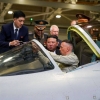 [포토] 김정은, 러시아 전투기 생산 공장 방문