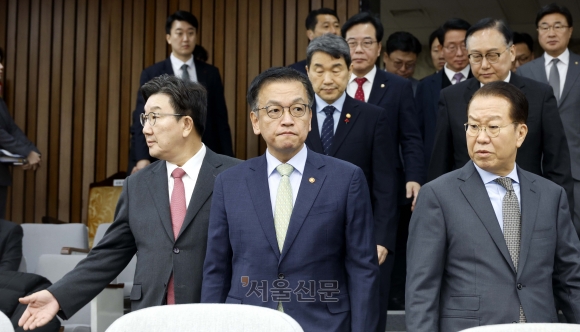 혼돈의 정국 상황 보여준 고위 당정… 최상목 대행 대통령 수준 경호 ‘혼선’