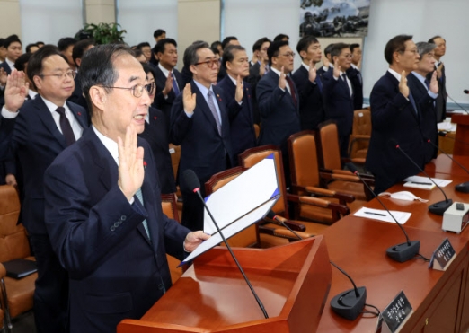 [포토] 한덕수 총리, 내란 국조특위 출석