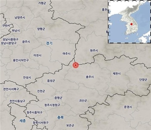 “충주 4.2 지진” 긴급재난문자 ‘화들짝’… 규모 3.1로 하향 조정