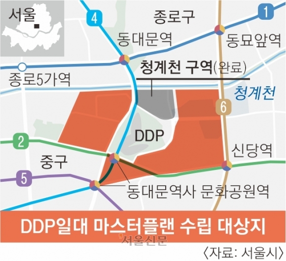 서울 DDP 일대 도심권 랜드마크로 변모한다