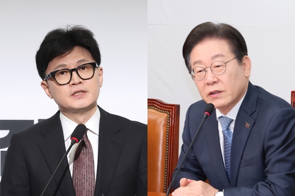 “이재명, 계엄할 수도” 한동훈에 李 “부처 눈엔 부처가, 개 눈엔 뭐만 보여”