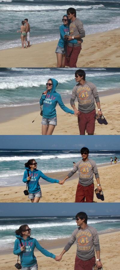 배우 김성은(27)이 지난 5일 자신의 미니홈피를 통해 남편 정조국(FC서울·26) 하와이로 신혼여행을 갔을 때 사진을 올렸다.<br>출처 김성은 미니홈피