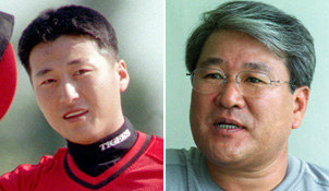 故김상진 선수(왼쪽)·故김명성 감독