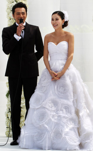 ‘세기의 결혼식’을 앞둔 장동건ㆍ고소영 커플 서울=연합뉴스