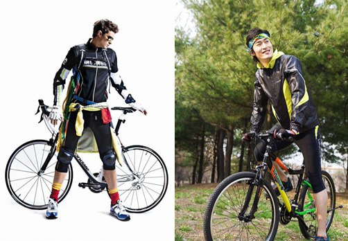 EXR와 라푸마에서 출시한 남성용 자전거 패션
