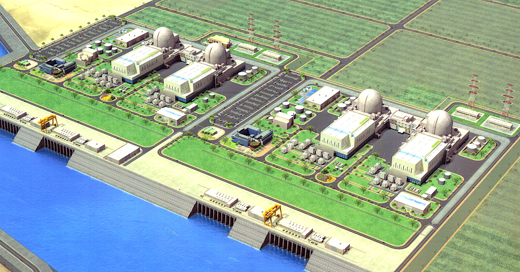 삼성물산이 참여한 아랍에미리트연합(UAE) 원자력발전소 건설 사업의 조감도. 삼성물산 제공