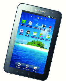 IFA 2010에서 첫 선을 보인 삼성 태블릿 PC ‘갤럭시탭’ 삼성전자 제공