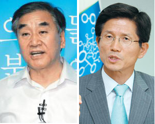 이재오 특임장관(왼쪽)·김문수 경기지사